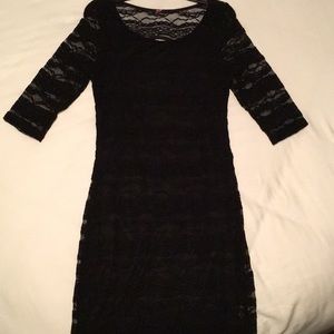 Black lace dress